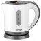 Fierbator electric GRIFEMA 0.8L, 1100W, ceainic de calatorie, fara BPA, alb - SECOND