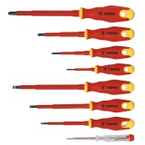 Set surubelnite izolate 1000V Topex, 8 piese, cu tester tensiune