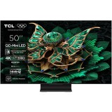 Televizor TCL MiniLed 50C7K, 126 cm, Smart Google TV, 4K Ultra HD, 100Hz, Clasa F (Model 2025), Smart TV