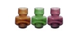 Cumpara ieftin Set 3 vaze flori sticla multicolora 14 x 15 cm