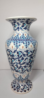 2408 - Vaza ceramica superba de colectie - Turcia - KUTAHYA - anii 1950-1970 foto