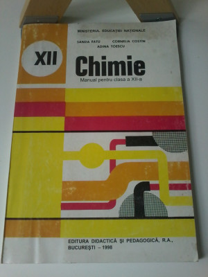 Sanda Fatu - Chimie. Manual pentru clasa a XII-a foto