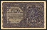 q801 POLONIA 1000 MAREK MARCI 23 SEPTEMBRIE 1919 FOARTE FRUMOASA XF FARA INDOITURI DAR CU COLTURI UZATE