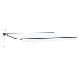 vidaXL Cort electric retractabil Alb 4 x 2 m Poliester cu acoperire PU 3421536