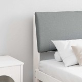 VidaXL Tăblie tapițată Gri deschis 200 cm Lemn de pin masiv 879268