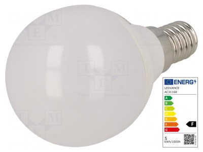 Lampă LED E14 5,5W 6500K 470lm Alb Rece foto