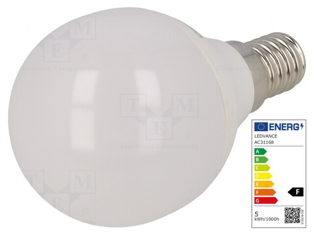 Lampă LED E14 5,5W 6500K 470lm Alb Rece