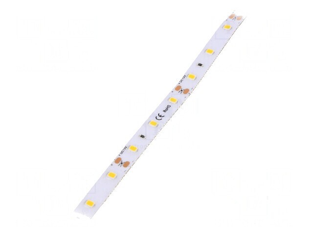 Bandă LED alb cald 2835, 60 LED/m, 8mm, IP64, 120&deg;, 6W/m, 12VDC