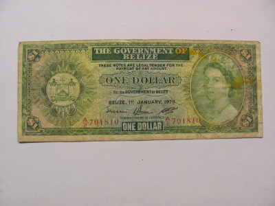 CY - Dollar dolar 1976 Belize / portret Regina Elizabeth II foto