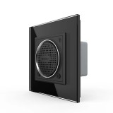 Cumpara ieftin Boxa Bluetooth Livolo cu rama din sticla neagra pentru doza clasica