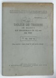 TABLELE DE TRAGERE IN MUNTI ALE OBUZIERULUI DE 122 MM , 1958