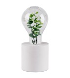 Lampa decorativa in forma de bec cu LEDuri, planta artificiala inclusa 18 cm, Polux