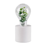 Lampa decorativa in forma de bec cu LEDuri, planta artificiala inclusa 18 cm