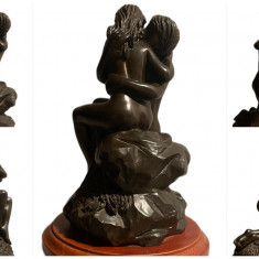 Arta sculptura statueta vintage rasina indragostiti nud