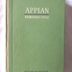 "APPIAN. Istoria Romei. RAZBOAIELE CIVILE", 1957