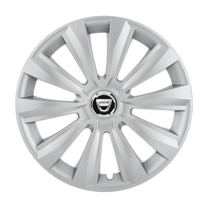 Set 4 Capace Roti, potrivite jantelor de R16, pentru Dacia, model delta cromat