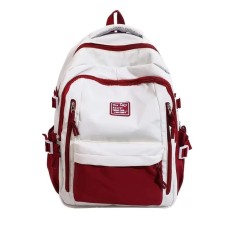 Rucsac dama, Renaya GT3712, Rosu/Alb