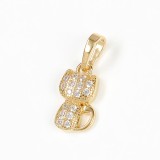 Pandantiv pisica placat cu aur 14 k
