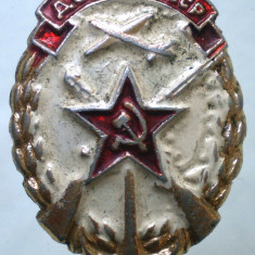 I.786 RUSIA URSS INSIGNA MILITARA ДОСАAФ CCCP 25/18,5mm