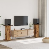 Gossi noptiere, 2 buc., lemn vechi, 30x30x80 cm, lemn prelucrat