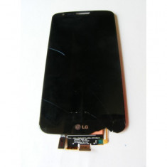 Modul display lcd lg g2 touch-spart (cu rama) negru orig swap foto