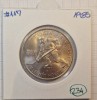 234 Cehoslovacia, Czechoslovakia, 100 Korun Coroane, 1985 Hockey, KM#117, argint, Europa