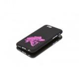 Husa iPhone 6/6S Ultra Slim Skull Negru/Roz - Protectie Telefon Premium