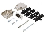 &quot;D-Sub 9-Pin Mufă Tată pentru Lipire pe Cablu - Set Complet&quot;, MH CONNECTORS