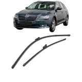 Cumpara ieftin Set stergatoare auto SKODA SUPERB III Estate (3V5) 2015-2024, pentru parbriz, Valeo Silencio Xtrm