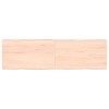 VidaXL Blat masă 140x40x(2-6) cm lemn stejar netratat contur organic
