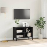 VidaXL Cabinet TV Negru 69.5 x 30 x 50 cm Lemn compozit