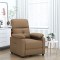 vidaXL Fotoliu rabatabil, maro, material textil 348279