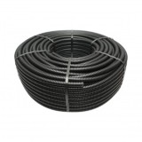 Tub flexibil copex 20mm Gewiss DX15020R fara fir, ignifug din PVC, 750N negru 100m/rola