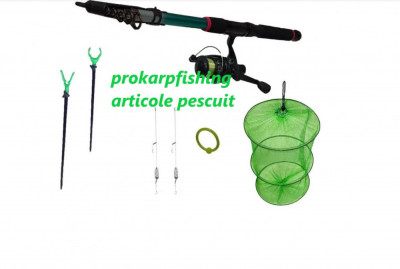 Set pescuit lanseta de 3.6m cu mulineta cu fir prokarp foto