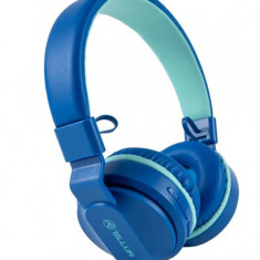 Casti Stereo Tellur Buddy, Bluetooth, Microfon (Albastru)