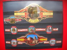 HOPCT LOT NR 100 ASPECTE DIN SPANIA -8 BUC-ETICHETE VECHI DE TRABUCURI/ CIGARS LABELS -COLECTIE DE LUX-
