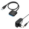 Adaptor SATA USB 3.0 HDD 2.5/3.5 inch cu Alimentator 12V - Conectare Hard Disk/SSD Extern Laptop/PC