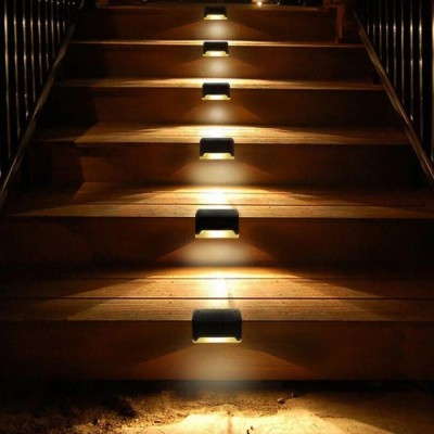 Lampa solara pentru trepte, gard, set 4 bucati foto