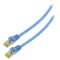 Patch cord S/FTP 6a 0,5m LSZH albastru 27AWG