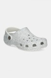 Crocs papuci Crocsclassic Tweed Clog femei, culoarea gri, 210403