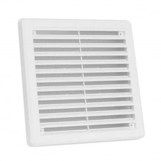 Grila de Aerisire cu Plasa Karro, 25x25 cm, Plastic Alb, Plasa de Aerisire, Rama de Aerisire, Grile Ventilatie cu Plasa, Rama de Ventilare cu Plasa, G foto