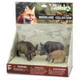 Set de 3 figurine pictate manual Familie de porci mistreti 89271