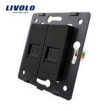 Cumpara ieftin Priza dubla telefon + internet Livolo SmartElectro IntelligentHouse