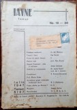 REVISTA CERCULUI &quot;IAVNE&quot; BUCURESTI / NR.19-20 / IULIE 1947 (TIMBRU REGELE MIHAI)