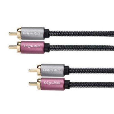 Cablu 2RCA t-t 0.5m KM foto