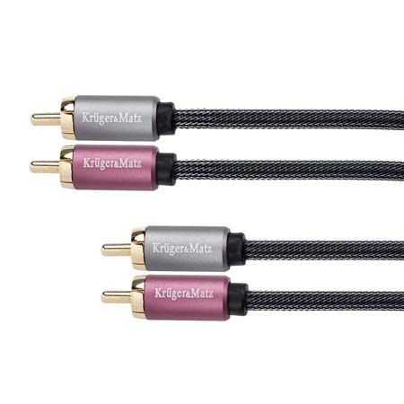 Cablu 2RCA t-t 0.5m KM
