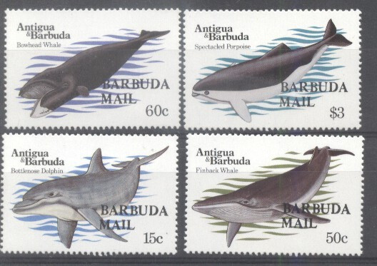 Antigua &amp; Barbuda 1983 Whales, overprint, MNH G.362