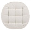 Perna Rotundă Scaun, Ecru, 38x5cm, Cu Două Fețe, Bumbac-Poliester, Oem