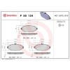 Placute frana Mercedes Clasa C (W205) 07.13-02.23, Clasa C Convertible (A205) 06.16-04.23, Clasa C Coupe (C205) 10.15-04.23, Clasa C T-Model (S205) 0, BREMBO