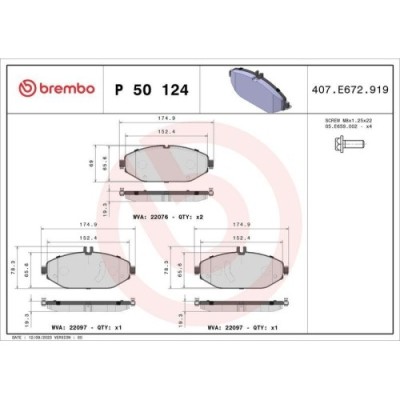 Placute frana Mercedes Clasa C (W205) 07.13-02.23, Clasa C Convertible (A205) 06.16-04.23, Clasa C Coupe (C205) 10.15-04.23, Clasa C T-Model (S205) 0 foto
